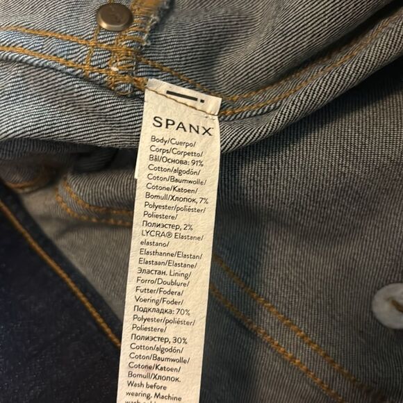 SPANX denim pull up blue jeans medium - Picture 5 of 5
